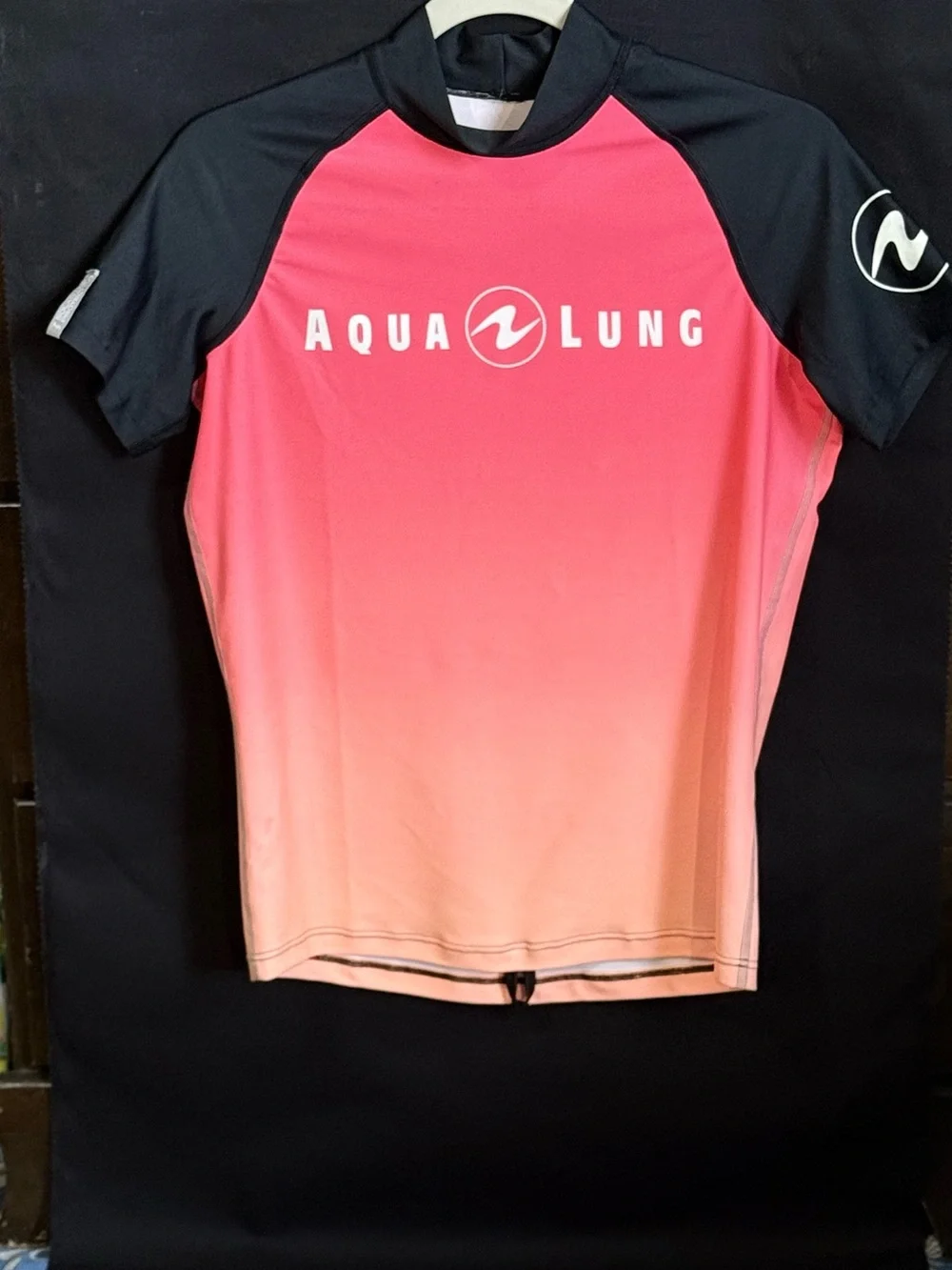 Women’s Pink Ombre Rash Guard Swim Shirt